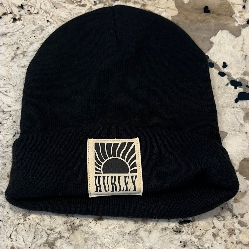 ❤️5/$25 Hurley Midnight Black Knit Cap